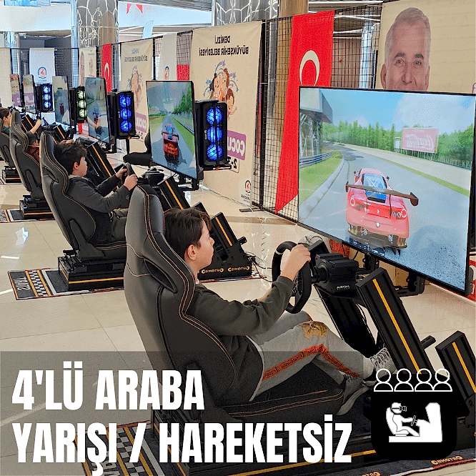 4'lü Araba Yarış Simülatörü