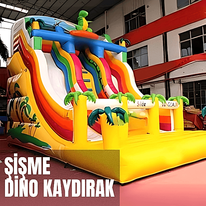 Şişme Dino Kaydırak