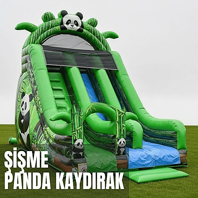Şişme Panda Kaydırak